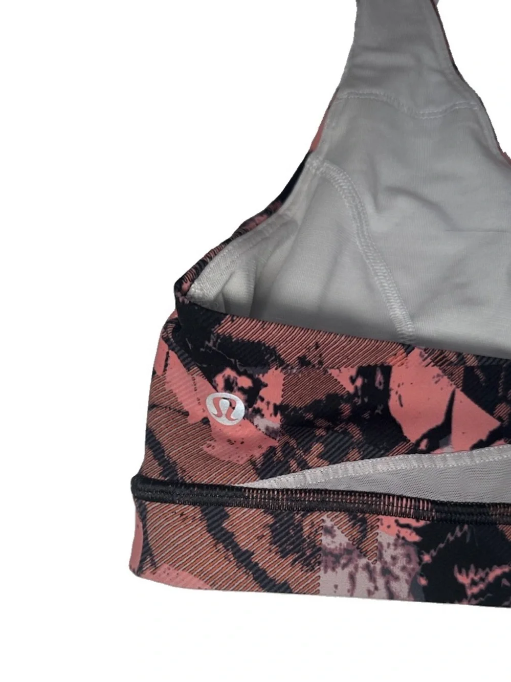 Lululemon Floral Sports Bra - Pink/Black